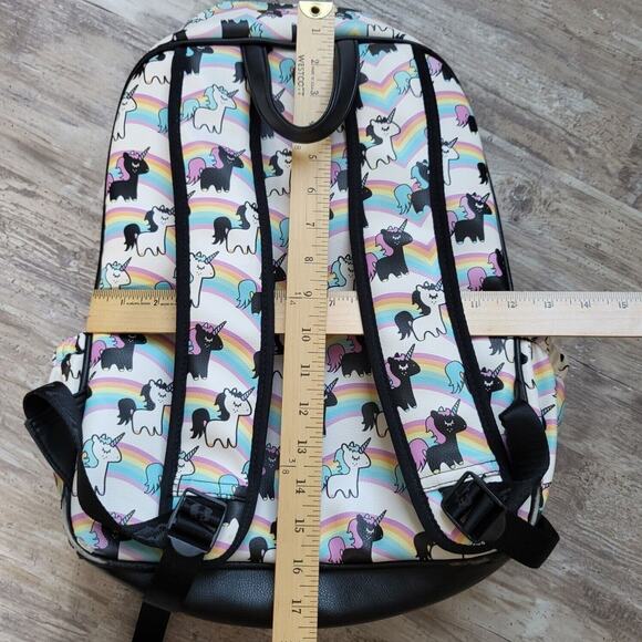 Luv‎ Betsey Backpack Womens OS White Rainbow Unicorn Pom Pom Betsey Johnson Bag main image 8
